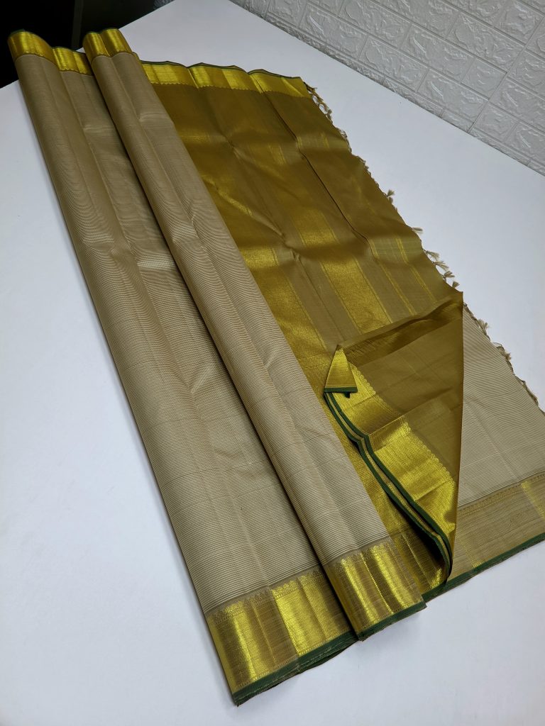 beige gold saree (1)