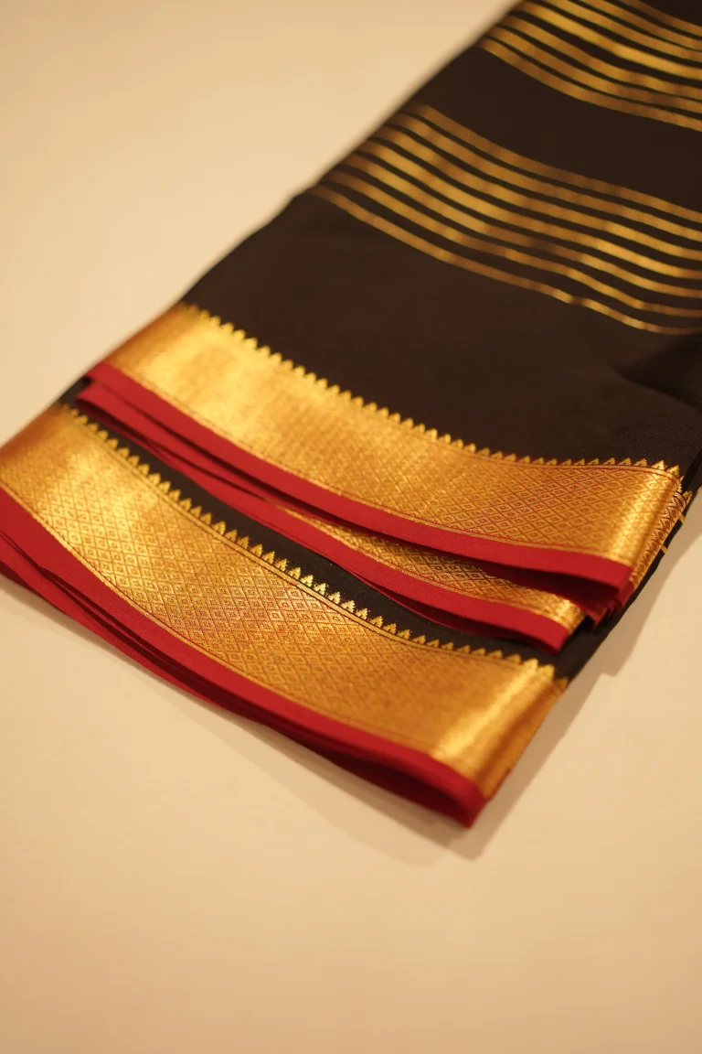 Dark Brown Mysore Silk 01
