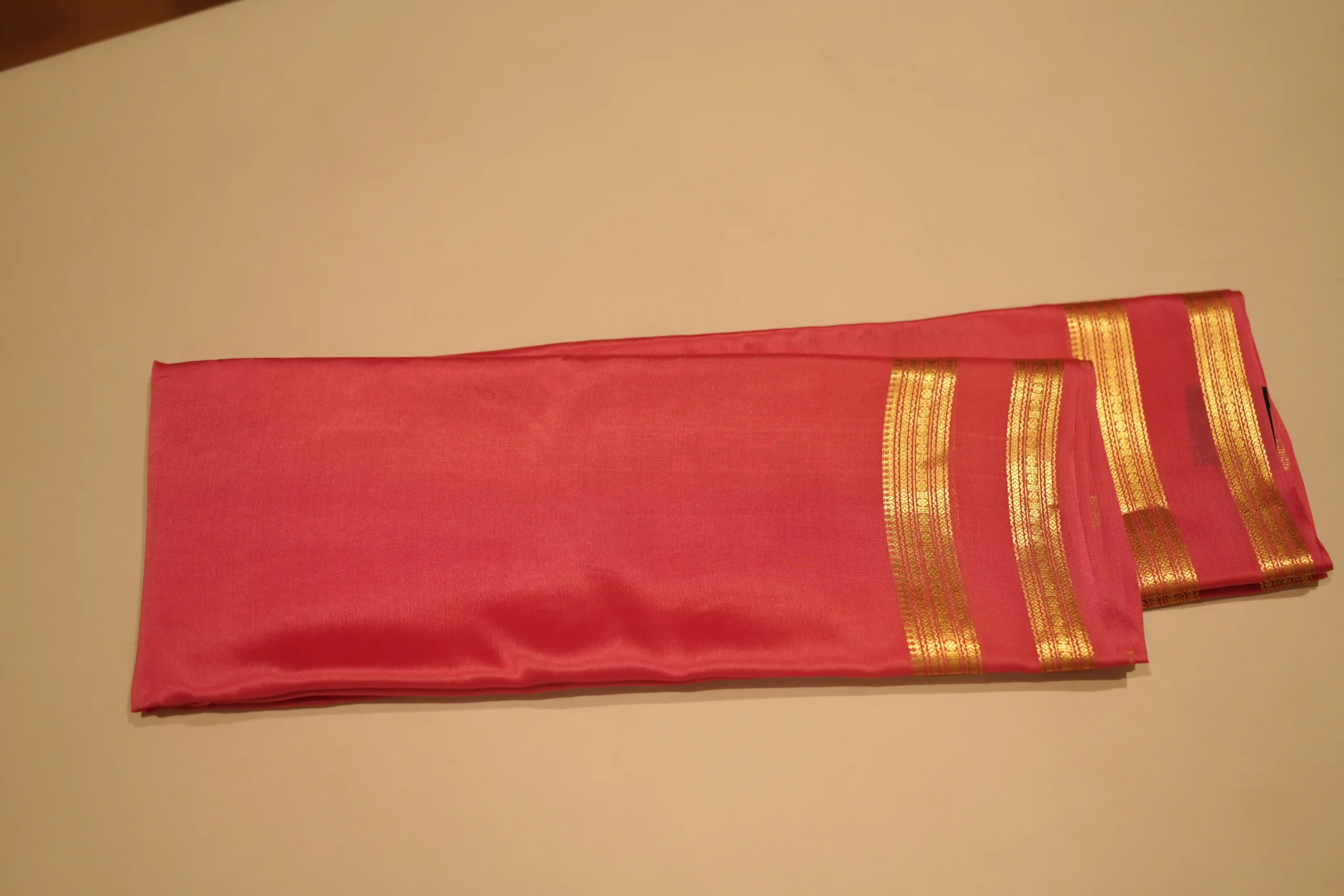 Peach Mysore Silk - Image 3