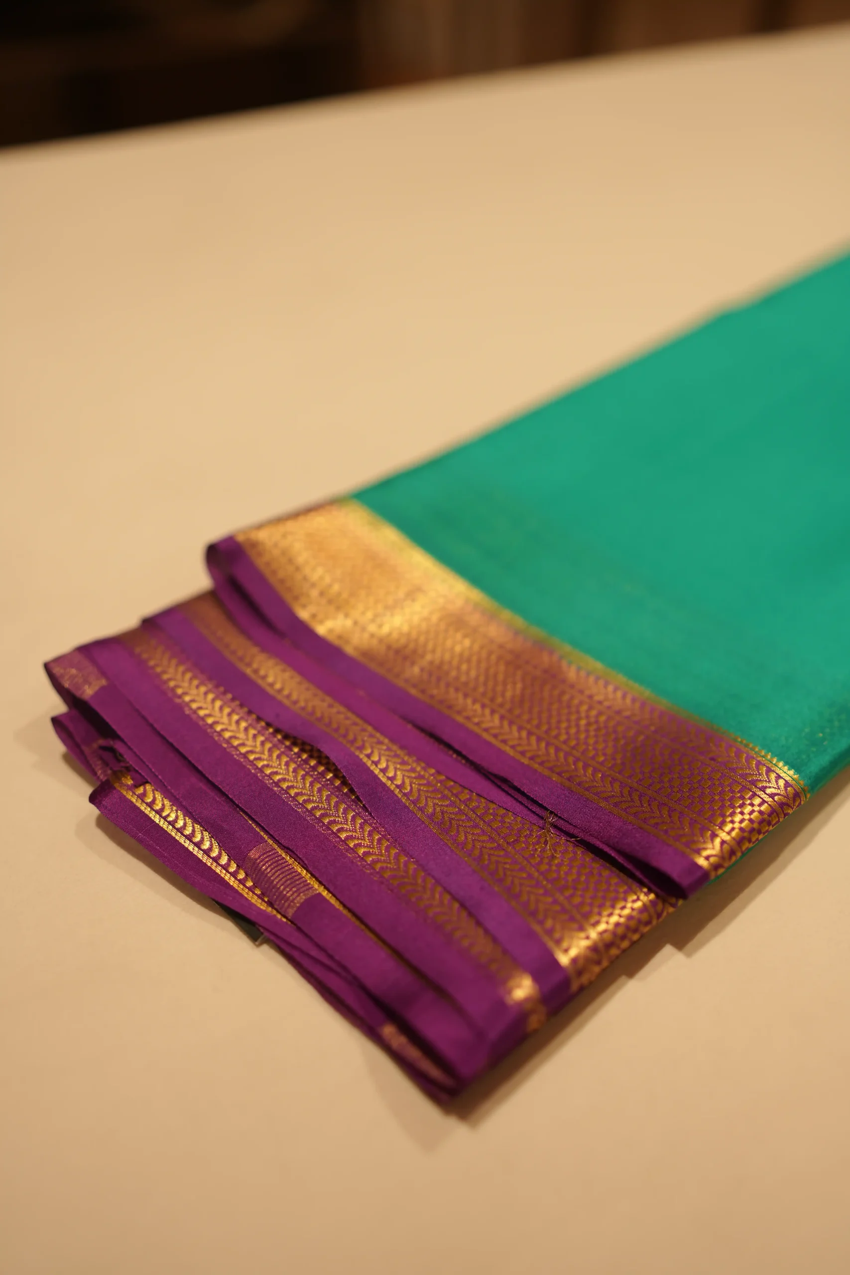 Sea Green Mysore Silk 01