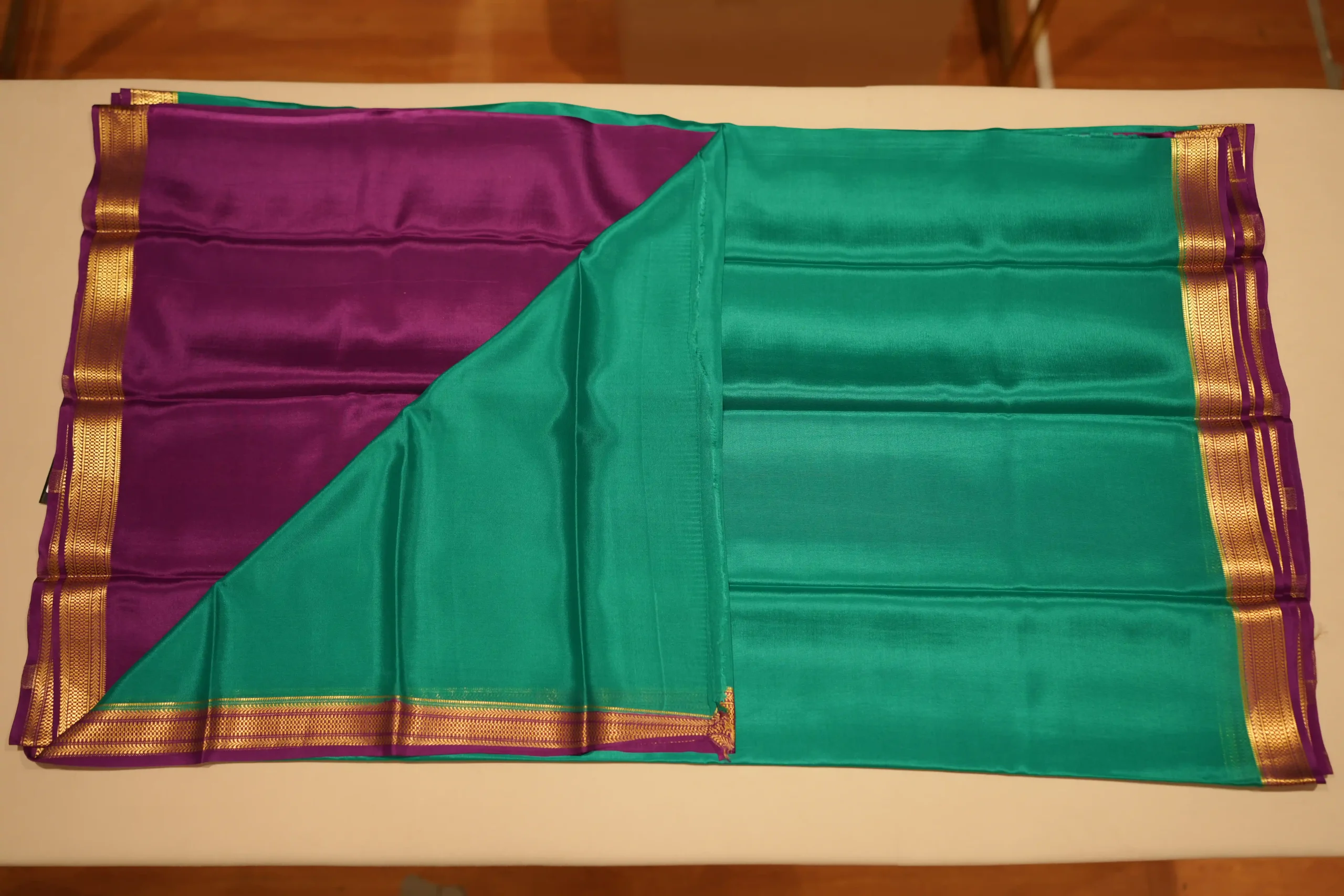 Sea Green Mysore Silk 01