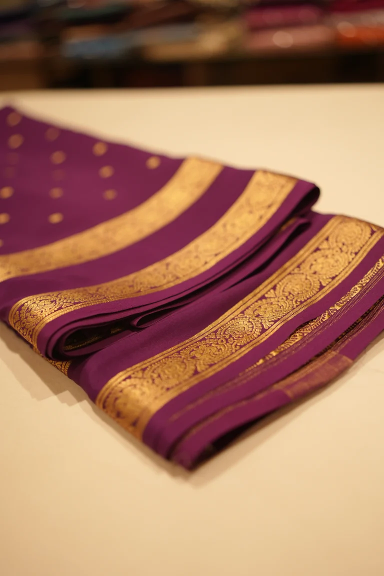 Wine Mysore Silk 01